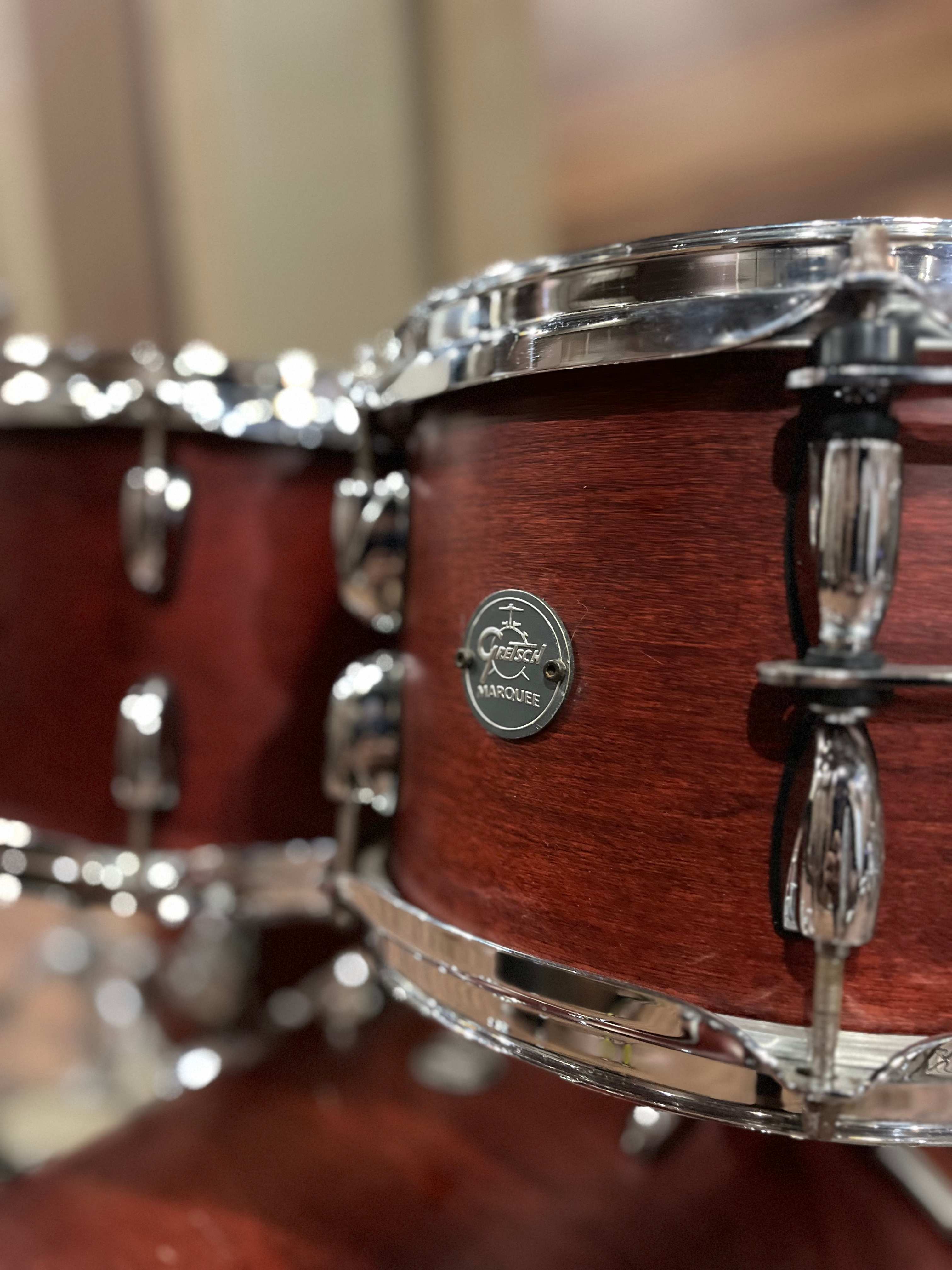 Detalhe do badge Gretsch Marquee
